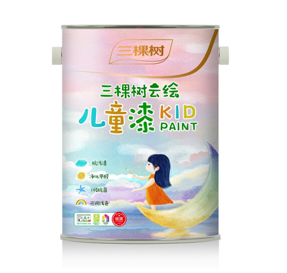 三棵树漆（SKSHU）乳胶漆 云绘儿童漆 墙面漆涂料