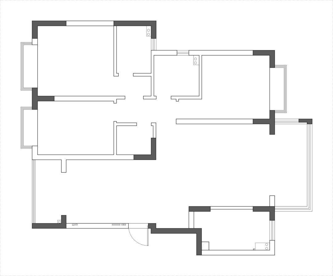 134平现代工业简约现代简约三室住宅公寓装修案例_设计主题和风格的折中混合，造就充满独特空间的家_太平洋家居网