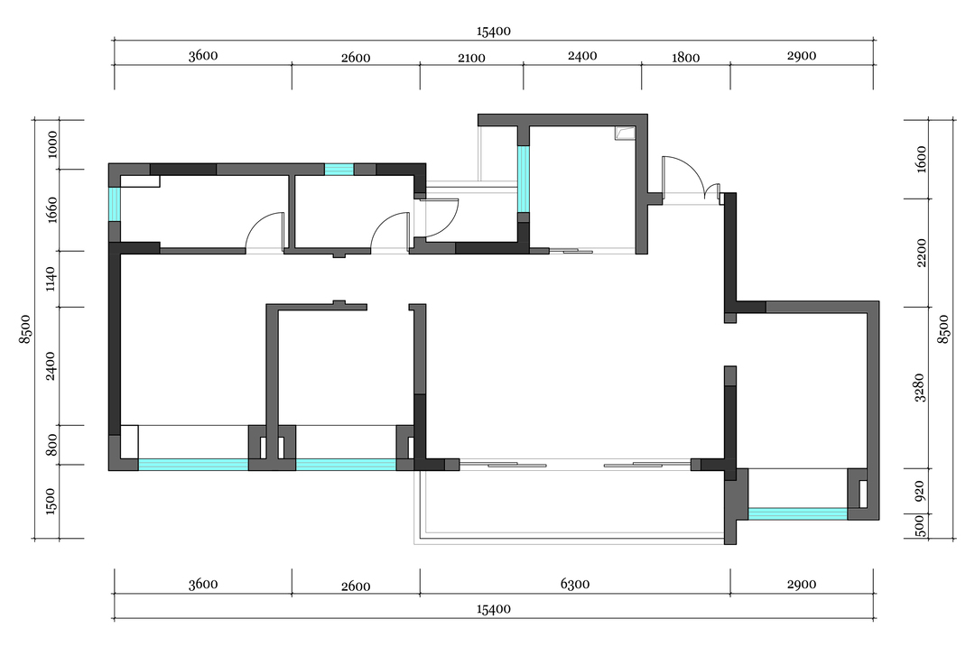 84平现代混搭两室住宅公寓装修案例_曼巴黑风格，80㎡做出大平层既视感_太平洋家居网