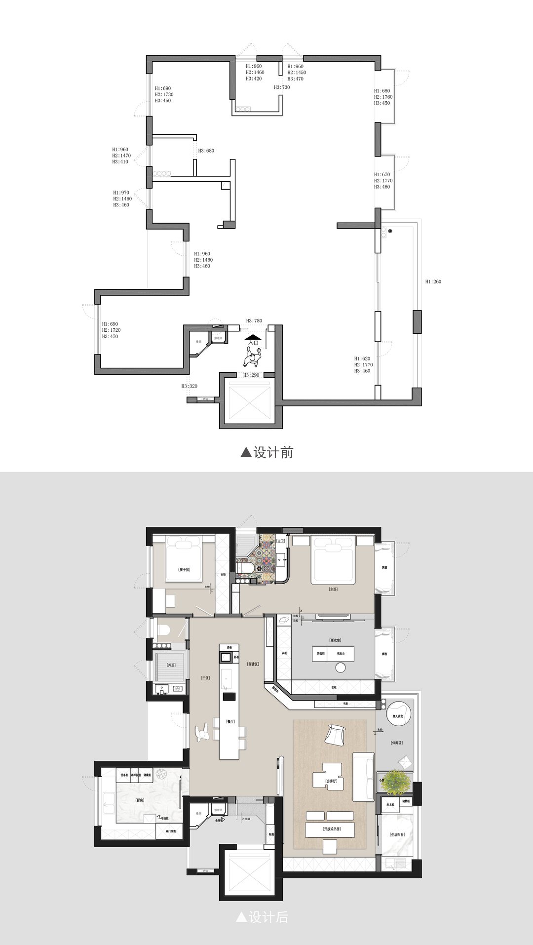146平日式原木三室住宅公寓装修案例