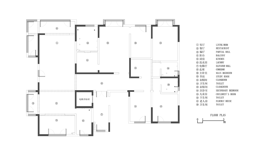310平现代简约现代简约三室住宅公寓装修案例