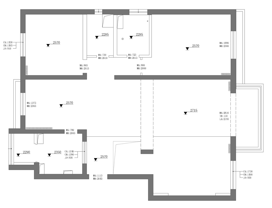 246平现代简约三室住宅公寓装修案例
