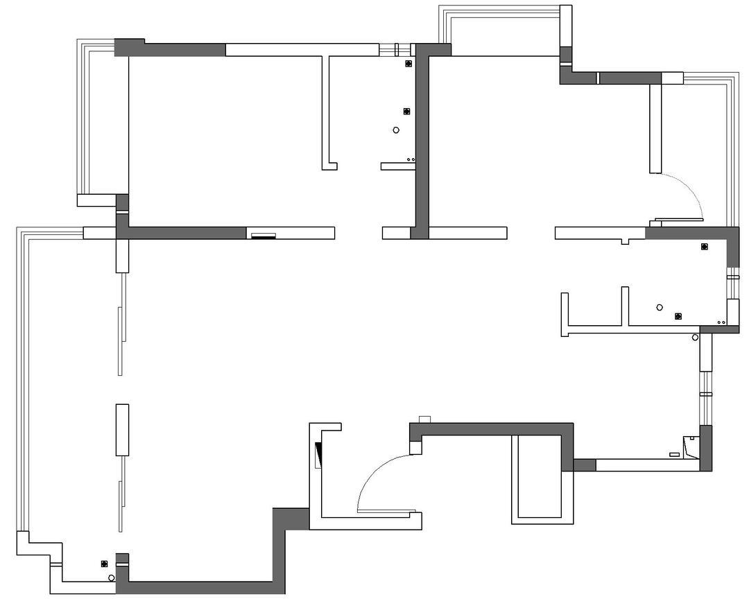 105平日式现代简约原木三室住宅公寓装修案例
