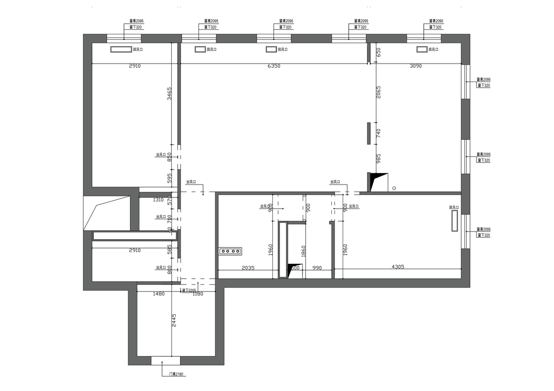 146平现代简约侘寂三室住宅公寓装修案例