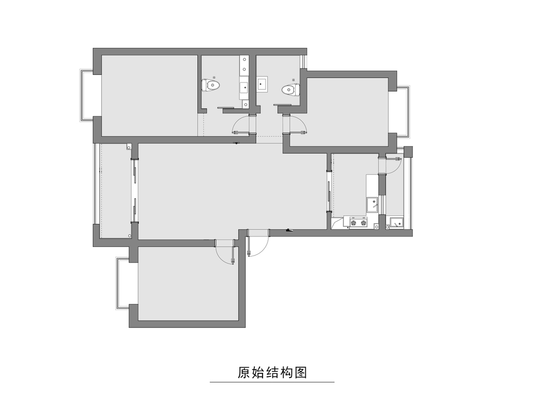 139平简约侘寂三室住宅公寓装修案例