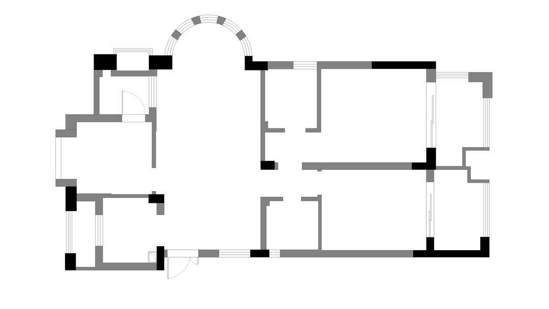 120平现代原木三室住宅公寓装修案例