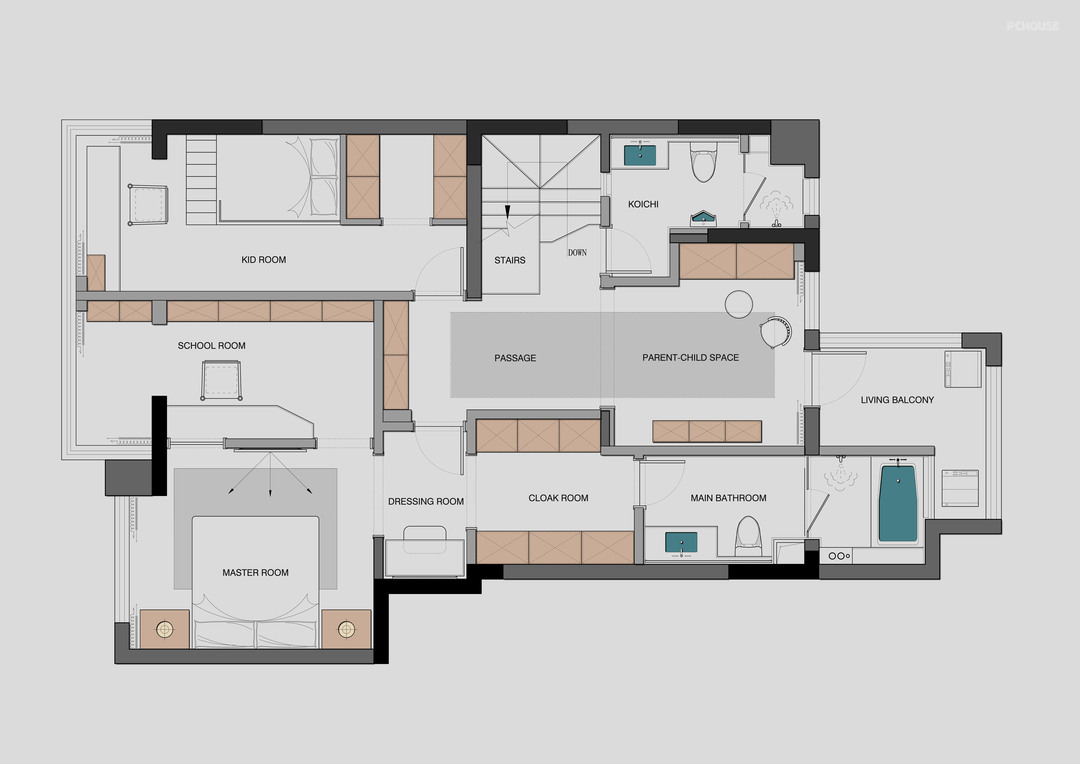 200平现代现代简约复式住宅公寓装修案例