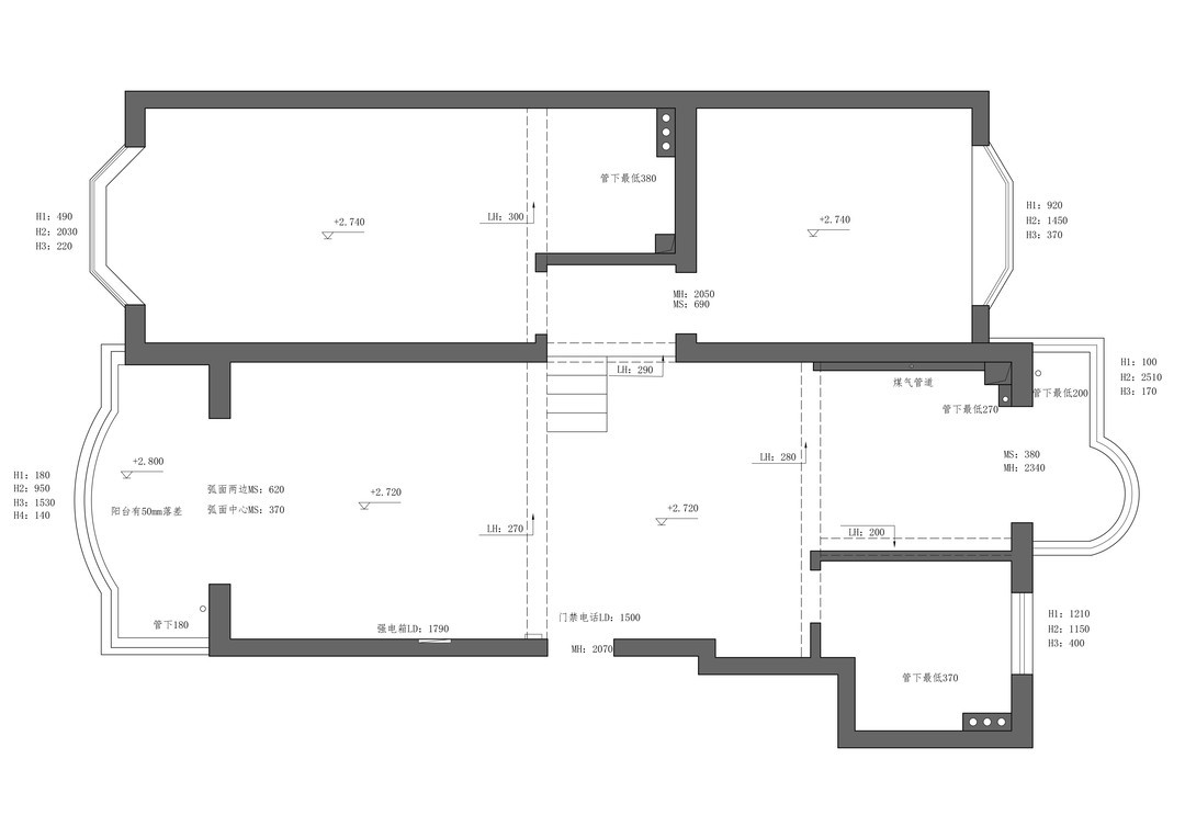 113平法式侘寂自然风两室住宅公寓装修案例