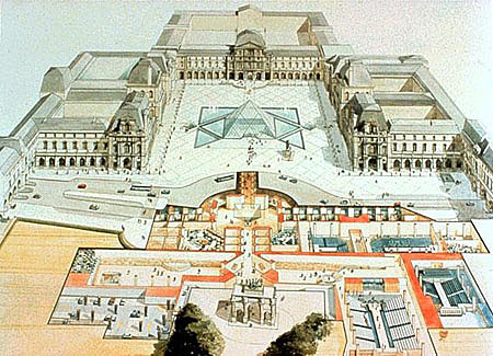 贝聿铭作品:法国巴黎罗浮宫扩建工程