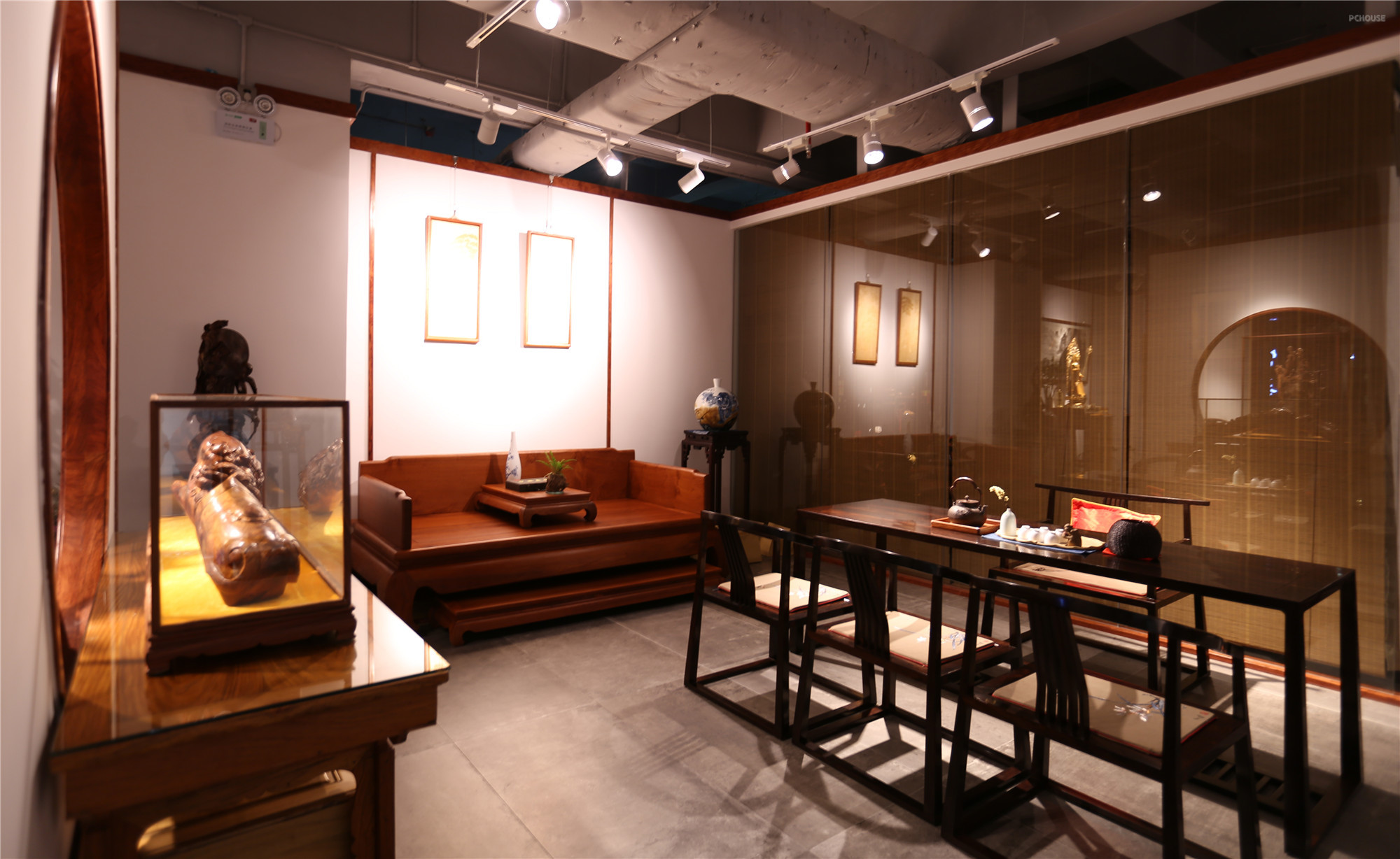 一心设计组 | 龙熙堂红木艺术展厅