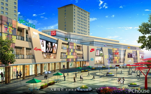 新郑市新一城等商业综合体装修设计效果图分享