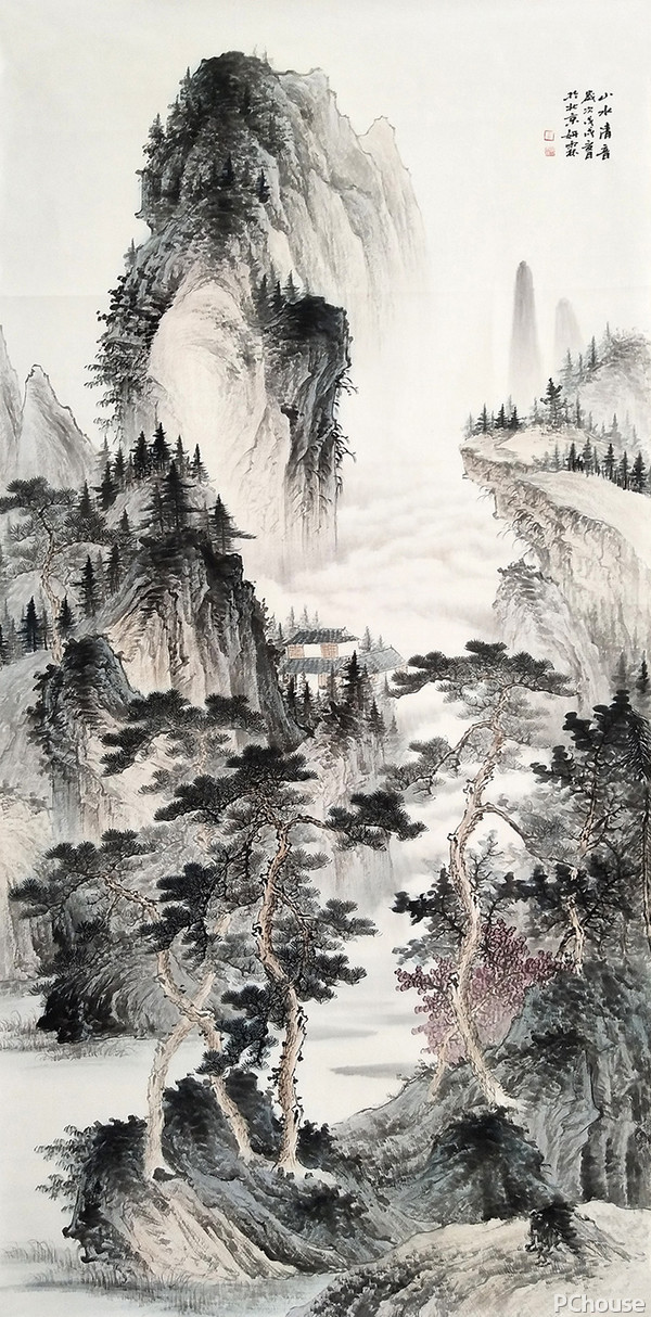 艺术独特李佩锦老师是当代山水女画家,师从于当代书画大师张贤先生