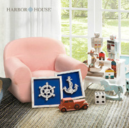 Harbor House Emily 便携儿童沙发可脱卸 全棉斜纹布 美式家居
