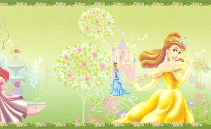 玉兰墙纸 迪士尼腰线墙纸童话198301