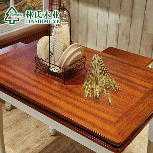 林氏木业地中海小户型折叠餐桌椅组合BE2R-B