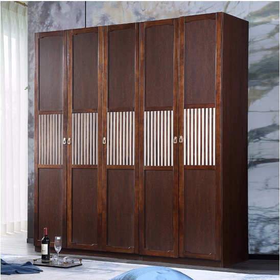 A家衣柜 木质衣柜实木框架两门三门衣柜