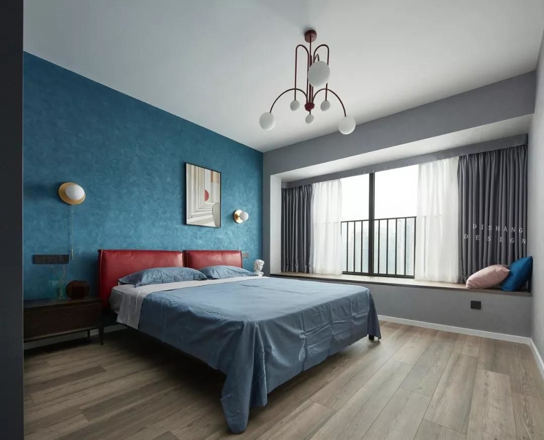 140㎡现代水墨蓝，让家具更有质感 | JULIE软装设计-建E网设计案例